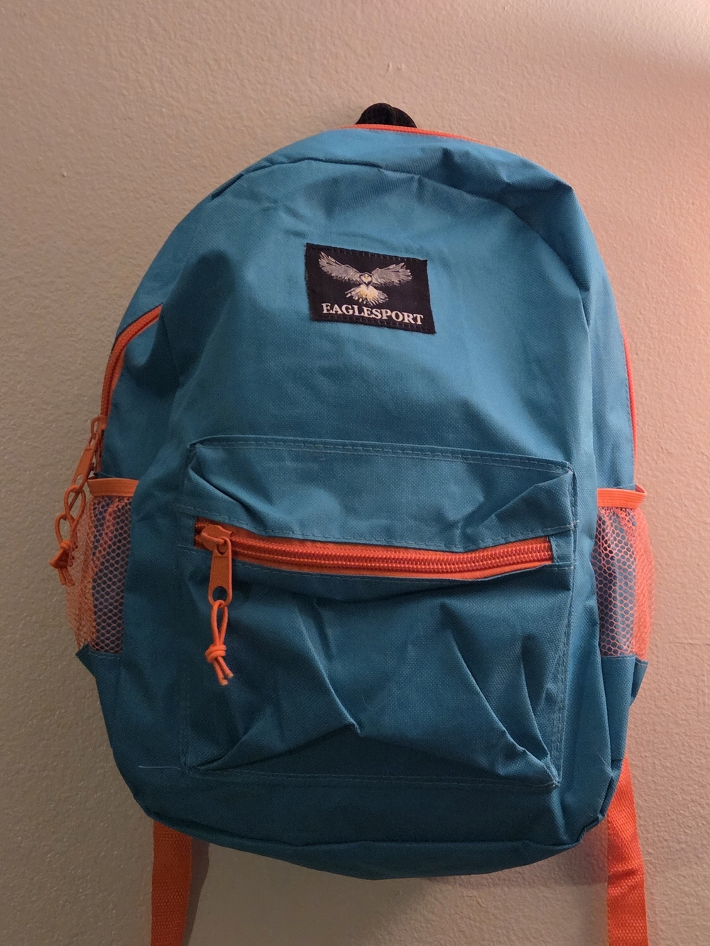 Teal and Orange Eaglesport Backpack